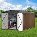 Outdoor Storage Shed, 8x8 FT Metal Garden Shed by Gaderth