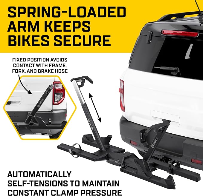 Saris SuperClamp G4 2-Bike Hitch Rack – Lightweight Platform Bike Carrier - Image 2