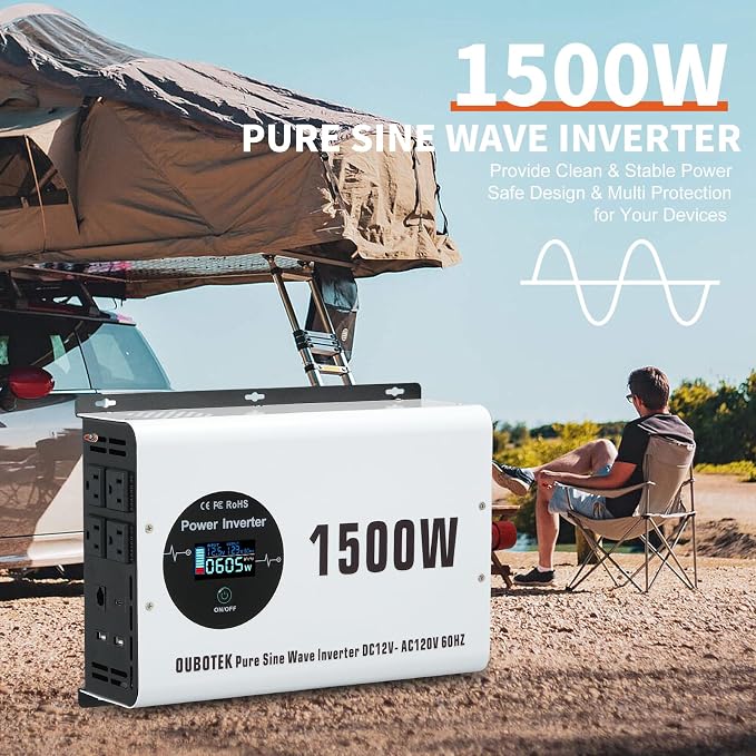 1500W Pure Sine Wave Power Inverter - Image 9