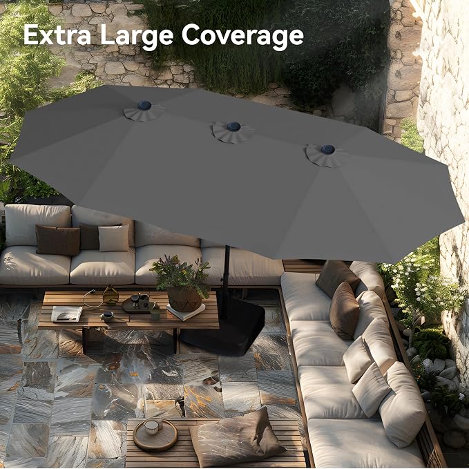 PHI VILLA 15ft Large Patio Umbrellas - Image 5