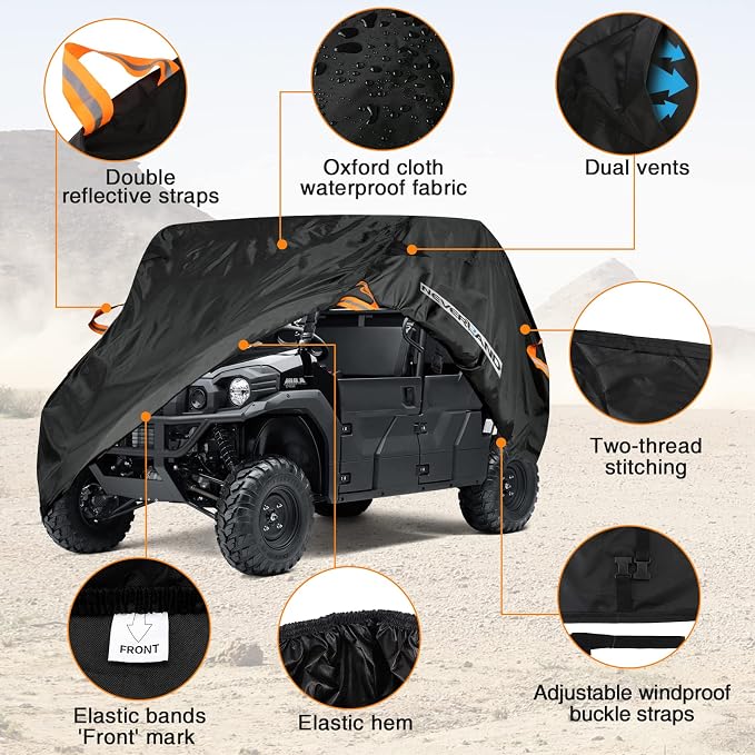 NEVERLAND UTV Cover, All-Weather Protection Side by Side Cover 4-6 Passenger - Image 2