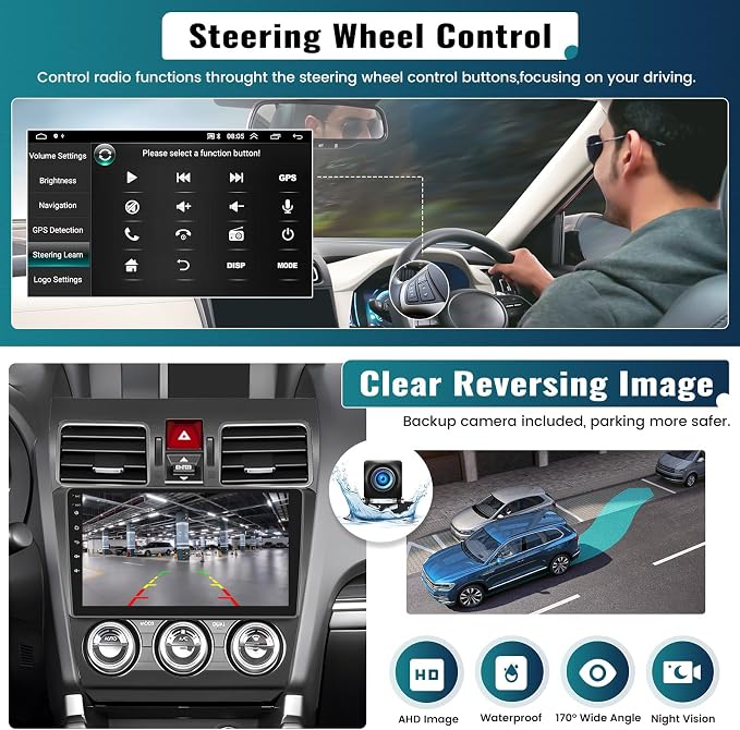 UNITOPSCI 2G+64G for Subaru Forester WRX Impreza 2013-2015 Radio Android 13 Car - Image 6