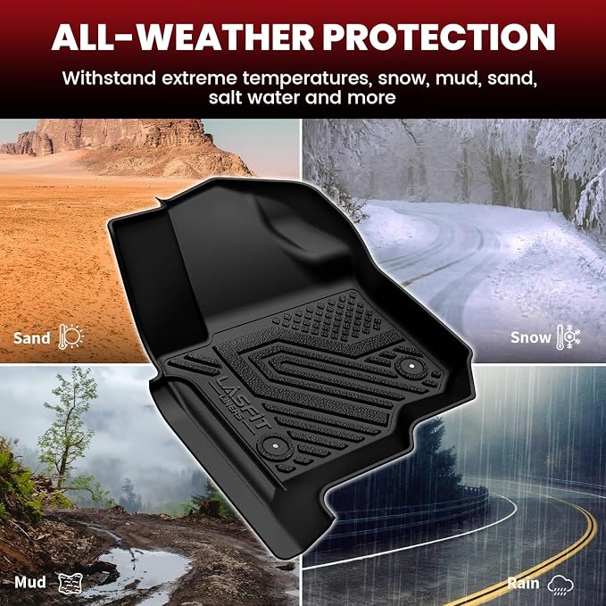 LASFIT Floor Mats&Trunk Liner for Ford Expedition 2018-2024 8 Seats, All - Image 7