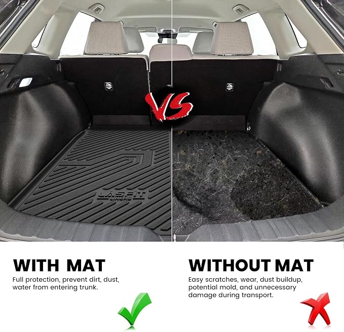 LASFIT Cargo Mat for Toyota Corolla Cross 2022-2025, Custom Fit All-Weather TPE - Image 6