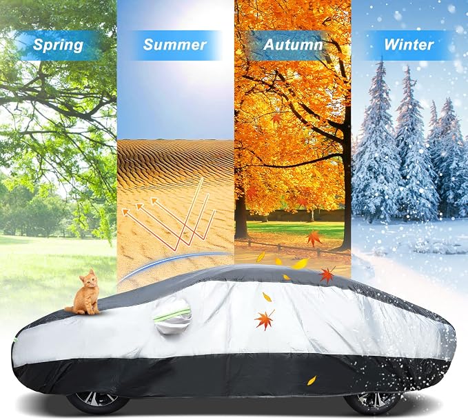 Universal Sedan Car Cover Fit for Mercedes-Benz C-Class, BMW 3 Series, Audi A3 - Image 5