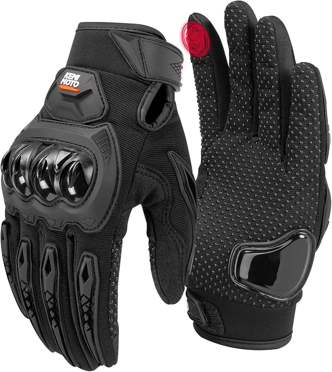 KEMIMOTO Motorcycle Gloves for Men/Women, Touchscreen Dirt Bike Gloves by kemimoto
