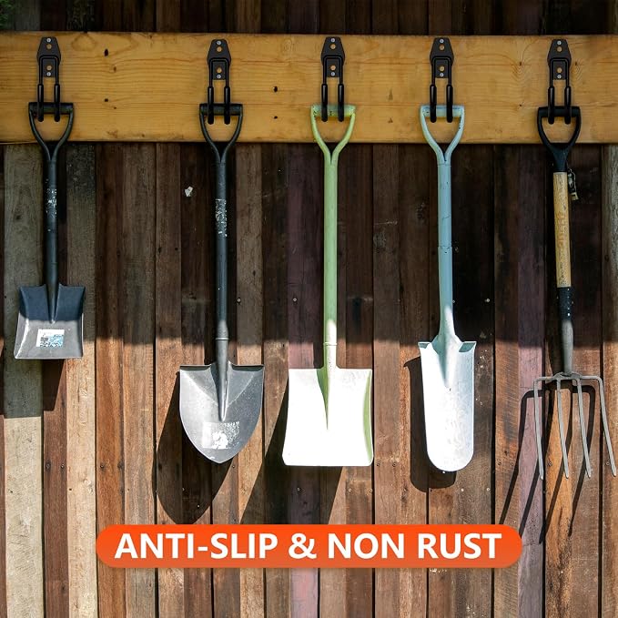 4 Pack 5.5x4.1 Inch Utility Steel Wall Mount Heavy Duty Garage Hooks - Image 6