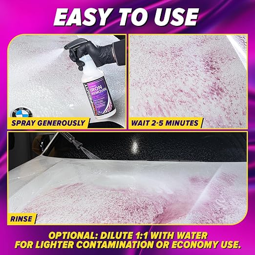 Iron Remover for Car Detailing – Iron Decon Spray, Pulls Out Brake Dust - Image 4