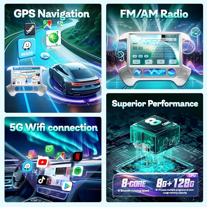 13.1" 8Core 8+128G Car Stereo Radio - Image 5