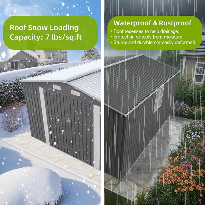 10x14 FT Outdoor Storage Shed - Image 5
