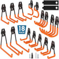 BONTEC Heavy Duty Garage Hooks, Anti-Slip Coated Black Steel by BONTEC