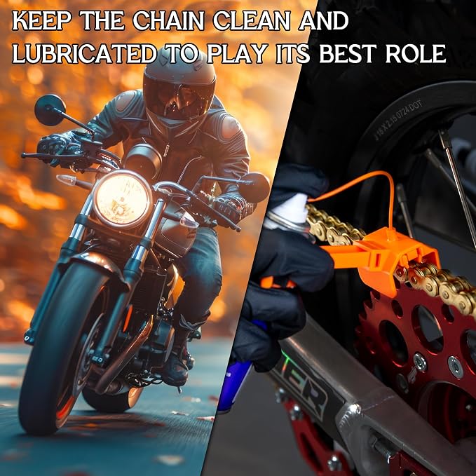 Motorcycle Chain Cleaning Kit Chain Oiler Chain Lube Tool - Image 7