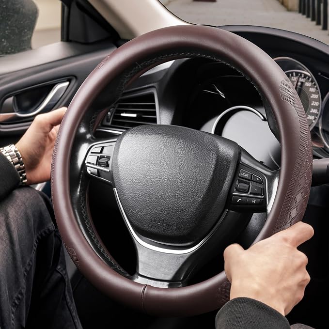 【2025 Model】 High-Grade Real Cowhide Steering Wheel Cover - Image 2