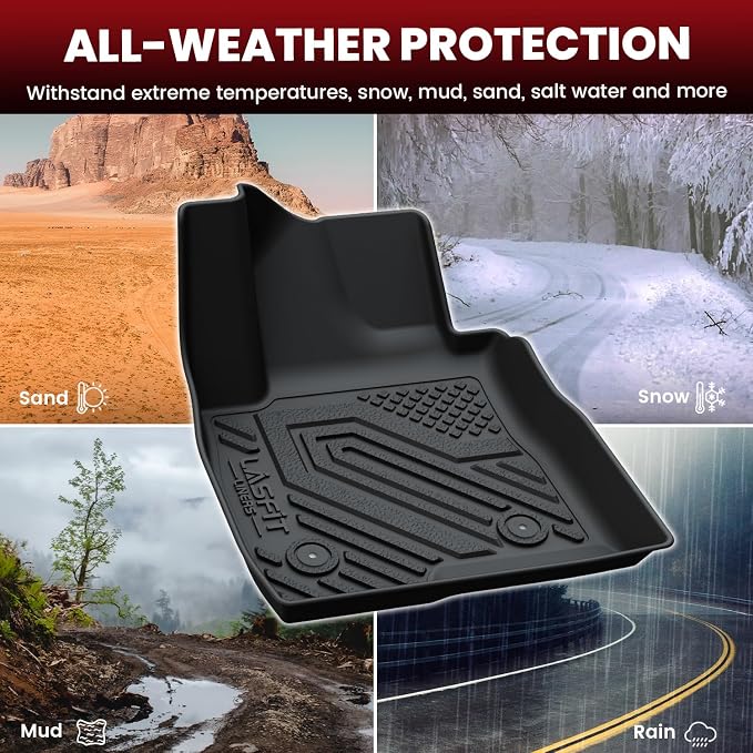 LASFIT Floor Mats & Cargo Mat for Buick Encore GX 2020-2026, TPE All Weather - Image 6