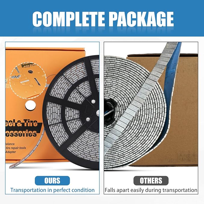 0.25 Oz Gray Adhesive Wheel Weights（715pcs, 11lbs/5kg）, 1/4 Oz Stick on Wheel - Image 6