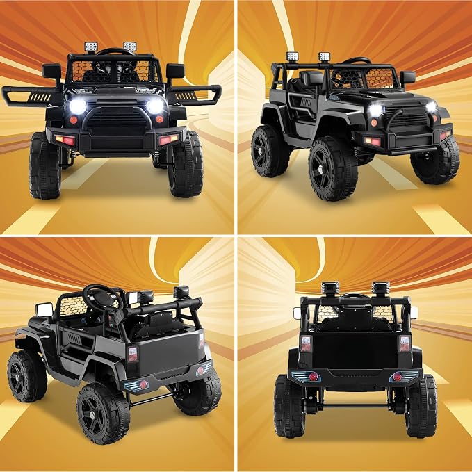 Costzon Ride on Car, 12V Battery Powered Truck Vehicle - Image 8