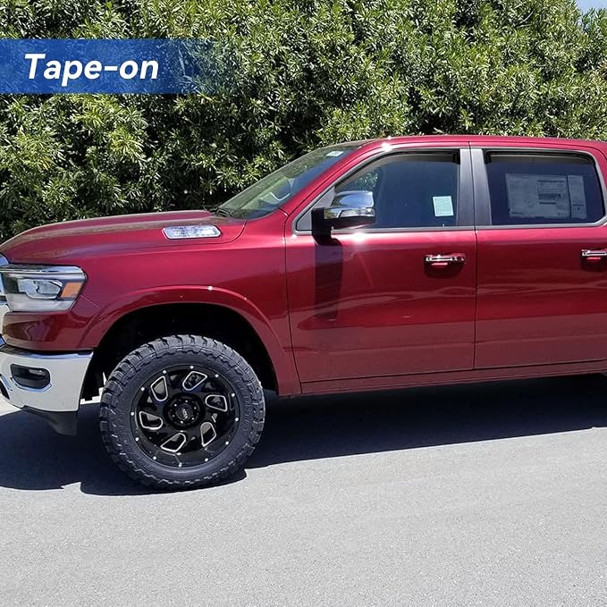 Window Visors Rain Guards for 2009-2018 Ram 1500 Crew/Mega Cab/Full-Size Cab - Image 4