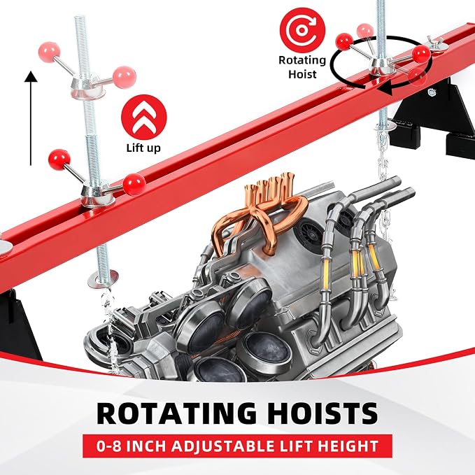 KUAFU Engine Support Bar 1100lbs Capacity Motor Transverse Bar - Image 6