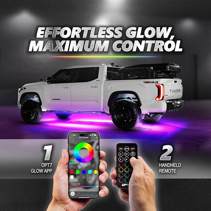 OPT7 Aura Pro Rigid RGB LED Underglow Kit - Image 5