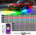 8PCS Car Underglow Light Bar Kit by MIRUNNY