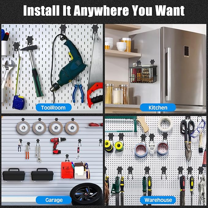 Strong Garage Magnetic Hooks, Magnet Hanger - Image 2