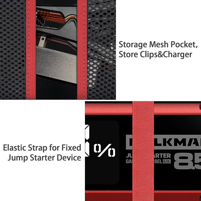 Aenllosi for HULKMAN Alpha85/Alpha85S/Alpha Pro Jump Starter Hard Carrying Case - Image 2