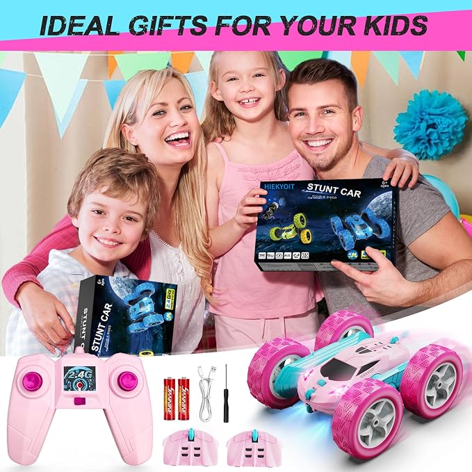 Remote Control Car, 2.4 GHZ Double Sided RC Stunt Car 360° Rotating Remote - Image 6