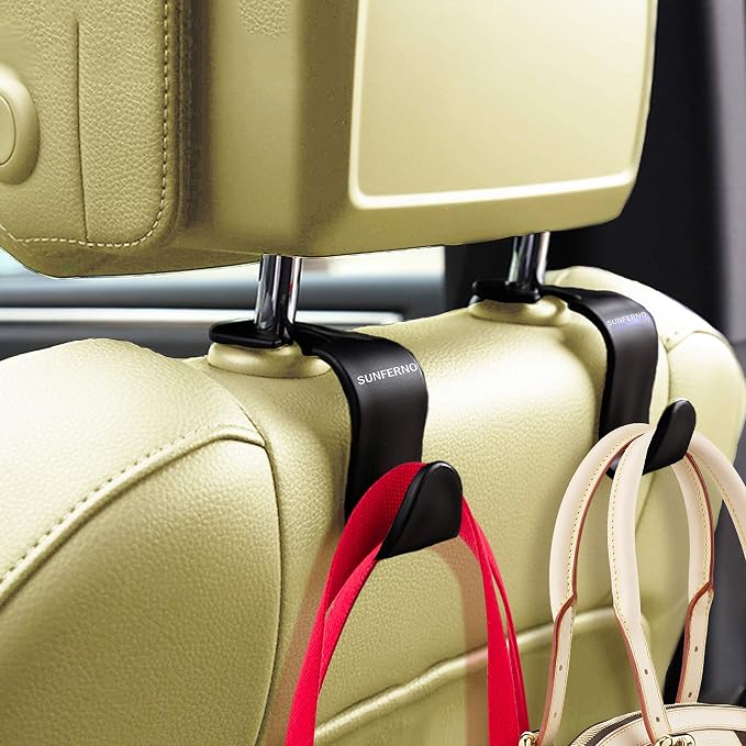 Car Hooks – Durable Headrest Hooks by Sunferno