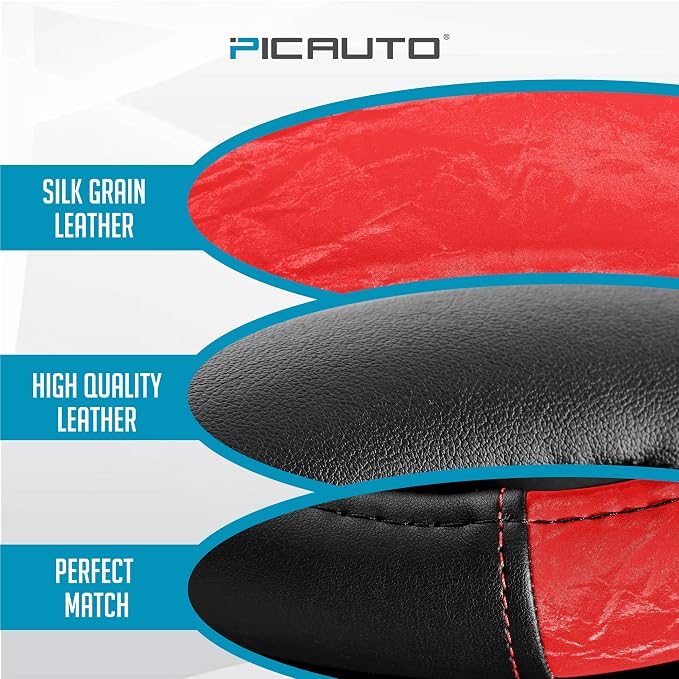 PIC AUTO Steering Wheel Cover, Silk Grain Leather Car Steering Wheel Protector - Image 3
