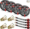 4 Pack Car Tie Down Straps for Trailers by IBITION