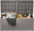 EAST OAK Outdoor Storage Box, 150 Gallon Deck Box, Large Resin Storage Bin by EASTOAK