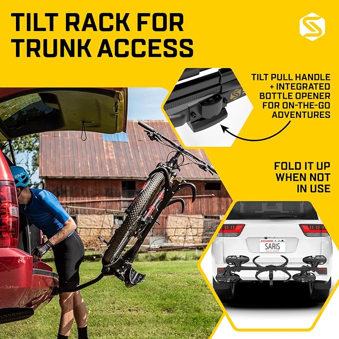 Saris SuperClamp G3 2-Bike Hitch Rack – Lightweight Platform Bike Carrier - Image 4