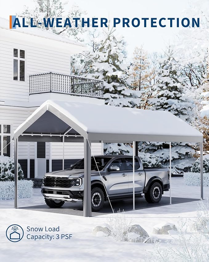 10x20ft Metal Carport Garage - Image 5