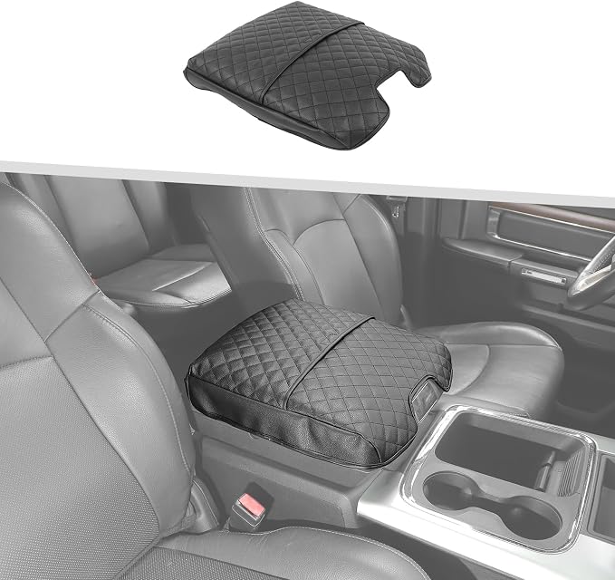 Jimen for Ram Armrest Cover, Car Center Console Cushion Pad Compatible by Jimen