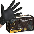 TitanFlex Thor Grip Heavy Duty Black Industrial Nitrile Gloves by TitanFlexDisposableGloves
