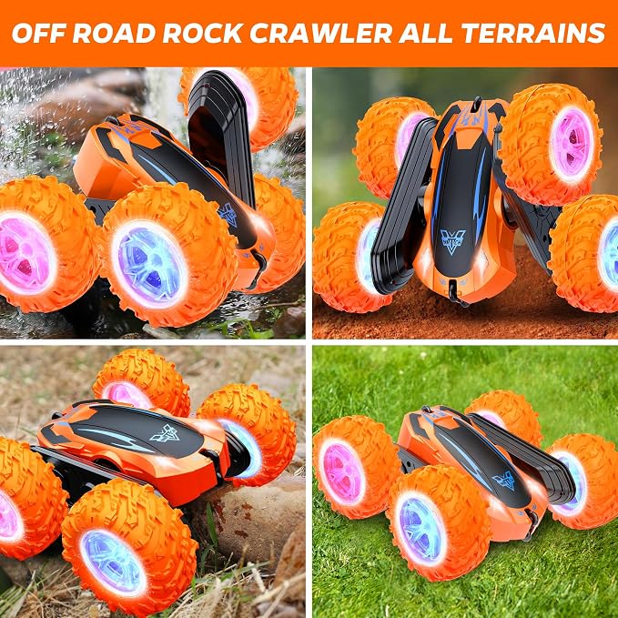 Remote Control Car, 2.4GHz Electric Race Stunt Car, Double Sided 360° Rolling - Image 6
