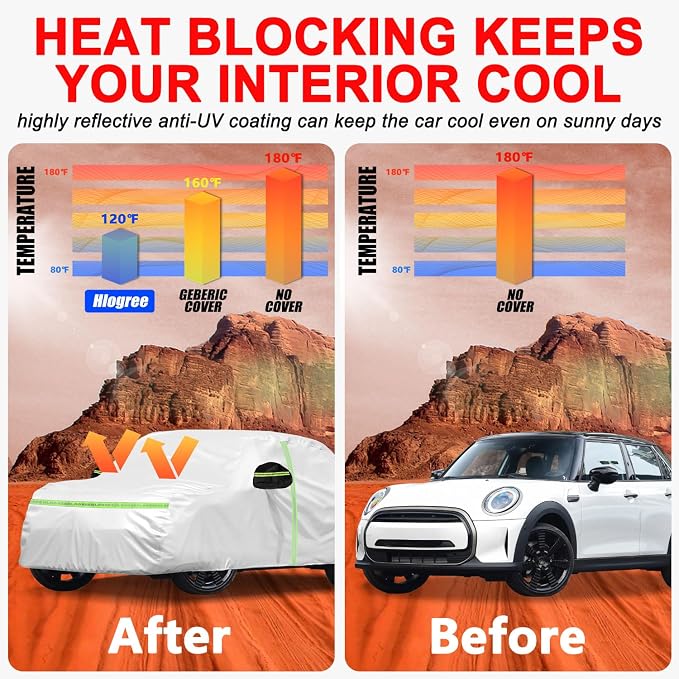 Car Cover for 2014-2025 Mini Cooper/Cooper S/Hardtop/Clubman/Countryman 4 Door - Image 9