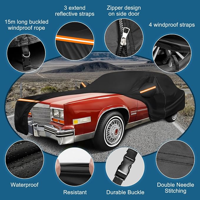 Car Cover for Cadillac Eldorado Biarritz/Brougham/Fleetwood/Convertible - Image 3