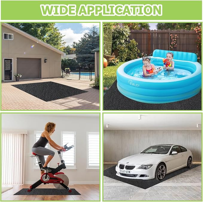 Outdoor Storage Shed Floor Mat, 8.2*10.2FT Waterproof Washable Garden Flooring - Image 7