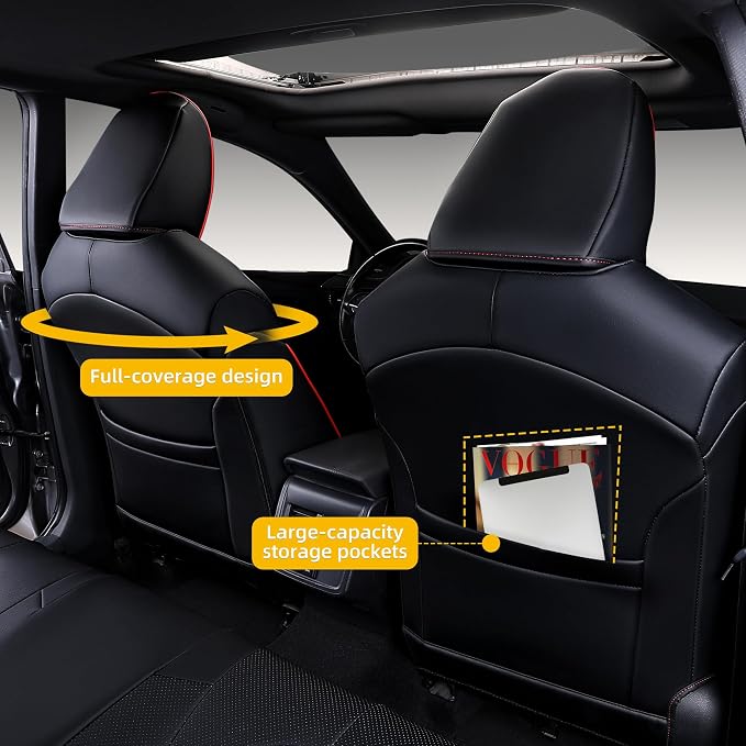 Custom Fit Camry Seat Covers for Toyota Camry LE, SE Nightshade 2018-2024 Full - Image 3