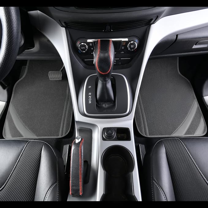 CAR PASS Car Floor Mats, Edge Leather Waterproof Car Mats - Image 3