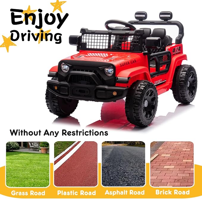 24V Ride on Toys with Parents Control, Ride on TruckCar with Four-Wheel - Image 5