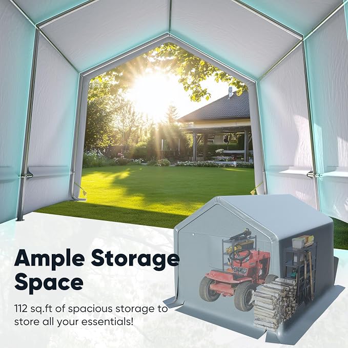 Quictent Heavy Duty 10x10FT Carport Shelter - Image 3