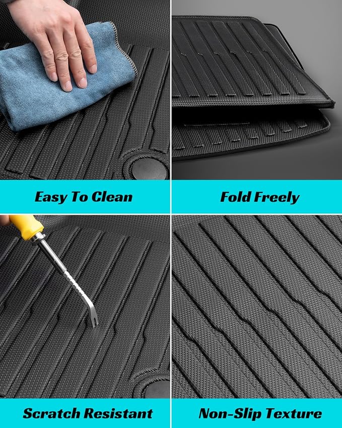 Floor Mats Full Set for Dodge Durango 2011-2015 7 Seats, All Weather Floor Mats - Image 7