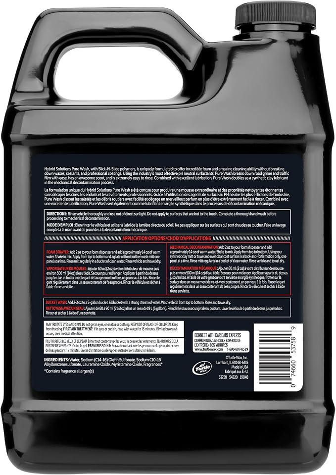 Turtle Wax 54320 Hybrid Solutions Slick-N-Slide Pure Wash, pH Neutral, Extreme - Image 2