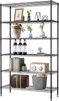 16''Lx42''Wx72''H 6 Shelf Wire Shelving Unit Heavy Duty Metal Storage Shelves by BestOffice