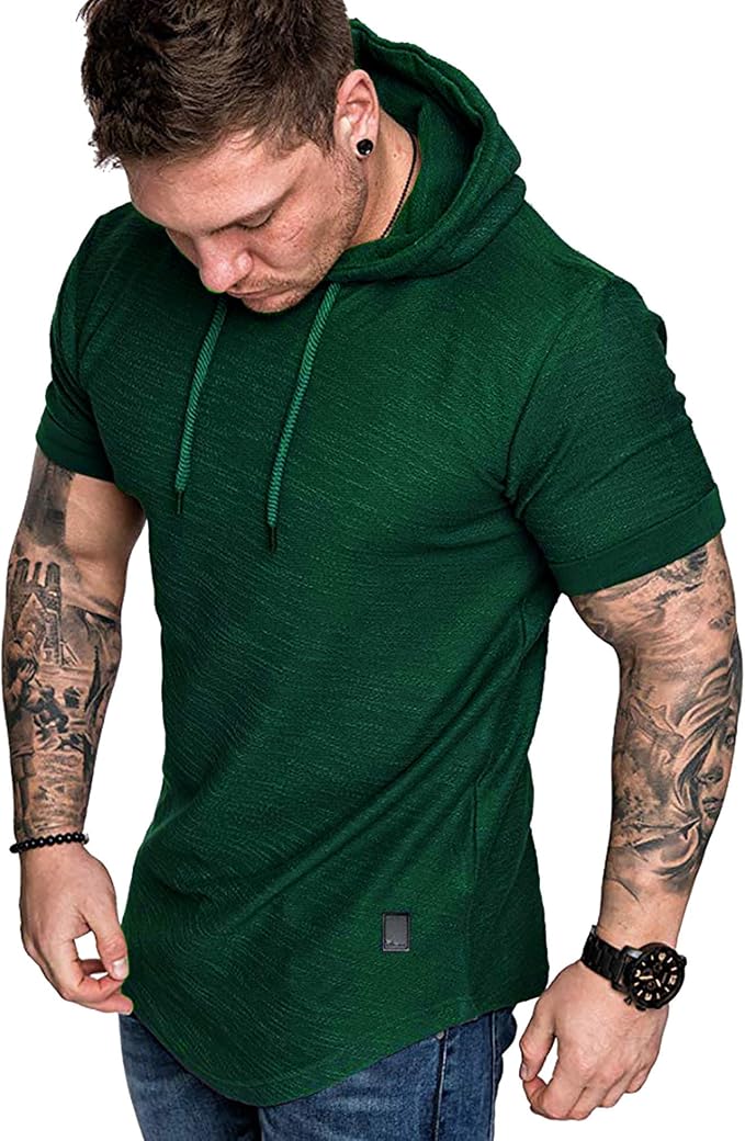 Lexiart Mens Fashion Athletic Hoodies Sport Sweatshirt Solid Color Fleece by Lexiart