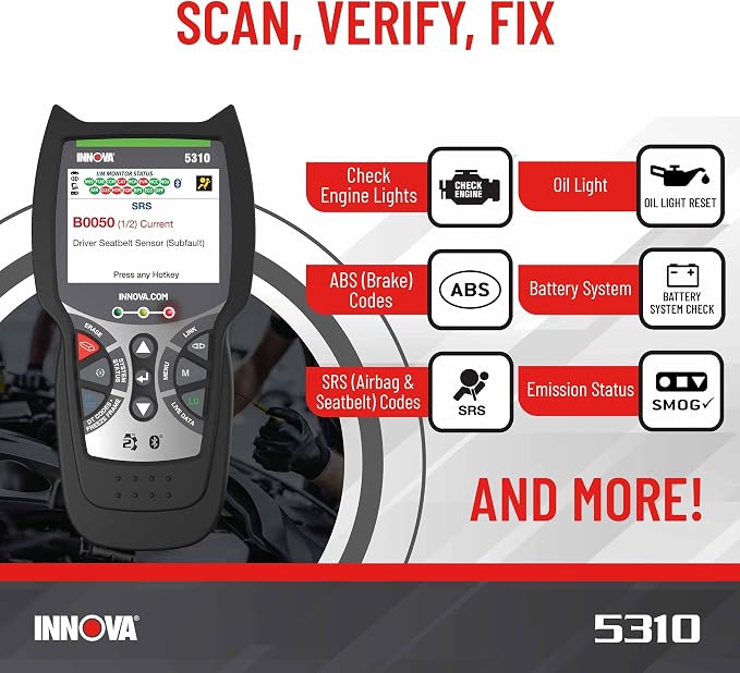 Innova 5310 OBD2 Scanner for ABS & Airbag - Image 2