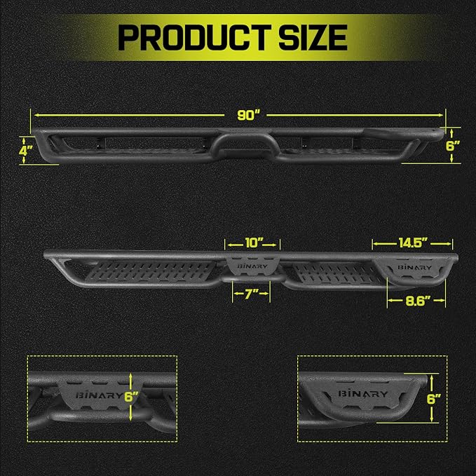 BINARY STAR 90 Inch Running Boards Compatible - Image 8