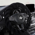 Luxury Fluffy Winter Car Steering Wheel Cover by HighnessHwoo